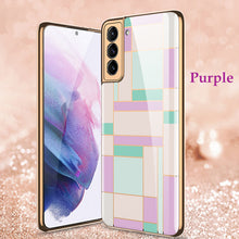 Load image into Gallery viewer, 2021 Fashion Plating Pattern Camera All-inclusive Electroplating Process Case For Samsung S21 Ultra S21 Plus S21
