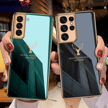 Load image into Gallery viewer, FLASH⚡SALE I 2021 Luxury Baroque Style Plating Anti-knock Protection Tempered Glass Case For Samsung S21 S21 Plus S21 Ultra
