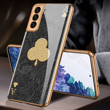 Load image into Gallery viewer, 2021 Fashion Plating Pattern Camera All-inclusive Electroplating Process Case For Samsung S21 S21 Plus S21 Ultra
