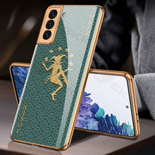 Load image into Gallery viewer, FLASH⚡SALE I 2021 Luxury Baroque Style Plating Anti-knock Protection Tempered Glass Case For Samsung S21 S21 Plus S21 Ultra
