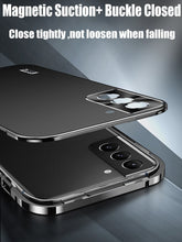 Load image into Gallery viewer, Magnetic Close Aluminum Alloy Metal Case For Samsung Galaxy S23 S22 S21 Ultra
