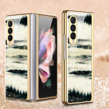 Load image into Gallery viewer, Natural Marble Glass Case For Samsung Galaxy Z Fold 3 5G
