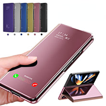 Load image into Gallery viewer, Mirror Clear View Flip Case For Samsung Galaxy Z Fold4 5G
