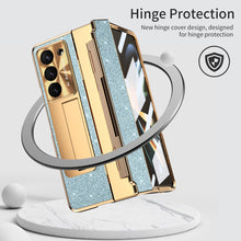 Load image into Gallery viewer, Luxury Crystal Cover Magnetic Bracket Protective Phone Case For Samsung Galaxy Z Fold 3/4/5 With Back Screen Glass - mycasety2023 Mycasety
