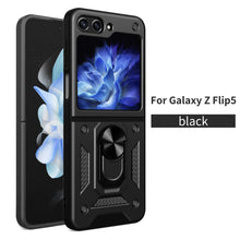 Load image into Gallery viewer, Drop Tested Cover with Magnetic Kickstand Car Mount Protective Case for Samsung Galaxy Z Flip3 Flip4 Flip5 - mycasety2023 Mycasety

