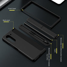 Load image into Gallery viewer, Anti-fall Protective Phone Case With Pen Tray Shell and Bracket For Samsung Galaxy Z Fold5 Fold4 Fold3
