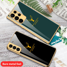 Load image into Gallery viewer, Deer Totem Electroplated Stained Glass Phone Case For Samsung - mycasety2023 Mycasety
