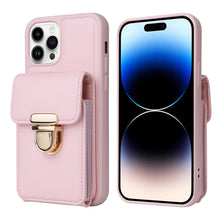 Load image into Gallery viewer, Luxurious Leather Card Holder Anti-fall Protective iPhone Case With Lanyard
