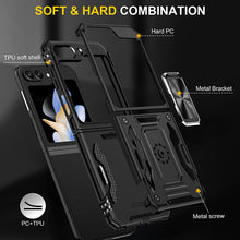 Load image into Gallery viewer, Samsung Z Flip 5 Case Metal Ring Car Magnetic Bracket Protective Case - mycasety2023 Mycasety
