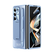 Load image into Gallery viewer, Ultra-thin Electroplated Galaxy Z Fold5 Case with Front Screen Protector Pen Slot Free Stylus &amp; Kick-stand - mycasety2023 Mycasety
