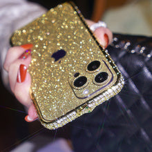 Load image into Gallery viewer, Diamond High Quality Glitter Anti-fall Protective iPhone Case
