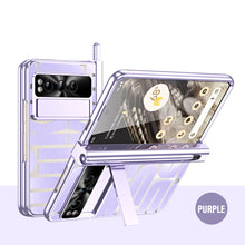 Load image into Gallery viewer, Popular Google Pixel Fold Case with Dual Hinge Protective Screen Protector and Hidden Kickstand Pen Holder Stylus - mycasety2023 Mycasety
