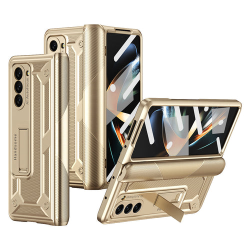 360 All Inclusive Samasung Galaxy Z Fold5 Fold4 Fold3 Case With Hinge Lid & Kick-stand - mycasety2023 Mycasety