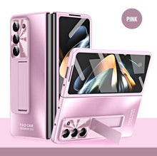 Load image into Gallery viewer, Plating Galaxy Z Fold5 Case with Front Screen Protector &amp; Hidden Stand - mycasety2023 Mycasety
