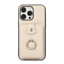 Load image into Gallery viewer, Luxurious Leather Card Holder Anti-fall Protective iPhone Case With Lanyard
