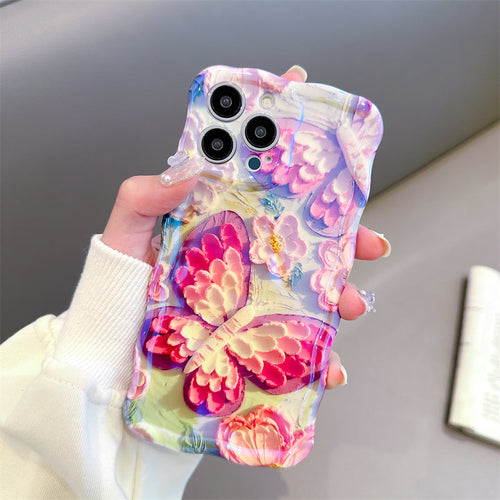 Colorful Butterfly Flower iPhone Case - mycasety2023 Mycasety