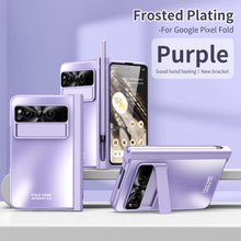Load image into Gallery viewer, Slim Google Pixel Fold Case with Hinge Protective Screen Protector Pen Slot and Stylus - mycasety2023 Mycasety
