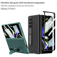 Load image into Gallery viewer, Leather Samsung Galaxy Z Fold5 Case With Film Kickstand - mycasety2023 Mycasety

