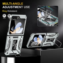 Load image into Gallery viewer, Samsung Z Flip 5 Case Metal Ring Car Magnetic Bracket Protective Case - mycasety2023 Mycasety

