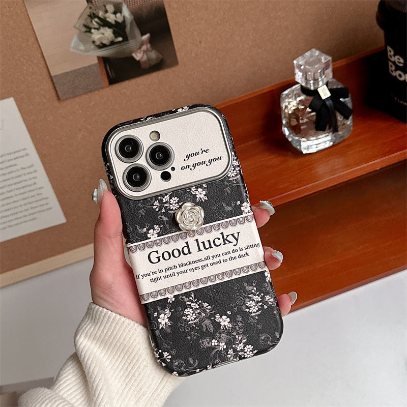 Luxurious Camellia Anti-fall Protective iPhone Case