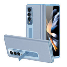 Load image into Gallery viewer, Magnetic Holder Protective Leather Phone Case With Front Protection Film For Samsung Galaxy Z Fold5 Fold4 Fold3
