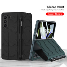 Load image into Gallery viewer, Samsung Galaxy Z Fold 5 Mobile Phone Case Fashion Warrior Flip Leather Case Film Velcro Pen Slot Case - mycasety2023 Mycasety

