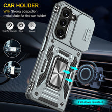 Load image into Gallery viewer, Samsung Galaxy Z Fold5 Case Armor Heavy Duty Shell Magnetic Car Holder and Lens Slide(Pre-sell) - mycasety2023 Mycasety
