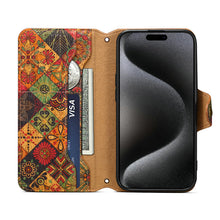 Load image into Gallery viewer, Luxurious Bohemian Style Card Holder iPhone Case With Lanyard
