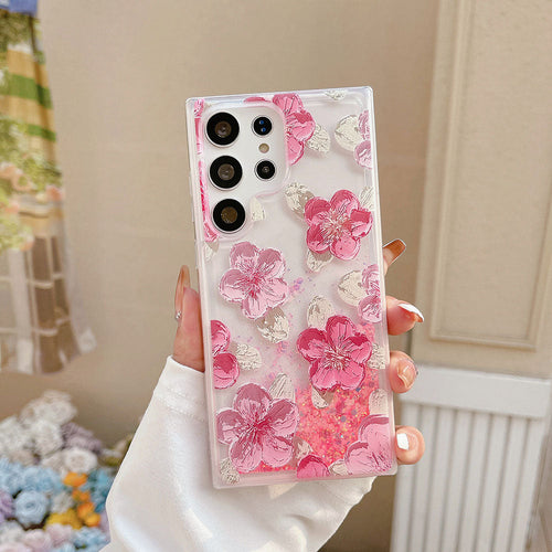 Quicksand Oil Painting Flower Samsung Case - mycasety2023 Mycasety