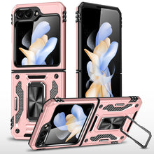Load image into Gallery viewer, Samsung Z Flip 5 Case Metal Ring Car Magnetic Bracket Protective Case - mycasety2023 Mycasety

