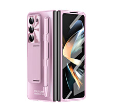 Load image into Gallery viewer, Ultra-thin Electroplated Galaxy Z Fold5 Case with Front Screen Protector Pen Slot Free Stylus &amp; Kick-stand - mycasety2023 Mycasety
