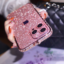 Load image into Gallery viewer, Diamond High Quality Glitter Anti-fall Protective iPhone Case
