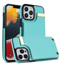 Load image into Gallery viewer, Luxurious Leather Card Holder Anti-fall Protective iPhone Case
