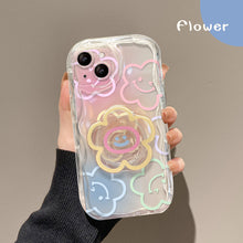 Load image into Gallery viewer, Ins Hot Smiling Face Flower Holder iPhone Case - mycasety2023 Mycasety
