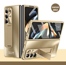 Load image into Gallery viewer, Plating Galaxy Z Fold5 Case with Front Screen Protector &amp; Hidden Stand - mycasety2023 Mycasety
