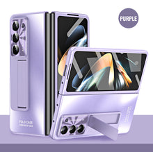 Load image into Gallery viewer, Plating Galaxy Z Fold5 Case with Front Screen Protector &amp; Hidden Stand - mycasety2023 Mycasety
