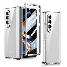 Load image into Gallery viewer, Electroplated Transparent Magnetic Hinge All-included Phone Case With Back Screen Protector For Samsung Galaxy Z Fold5 Fold4 - mycasety2023 Mycasety
