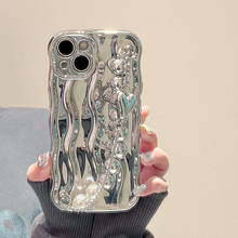 Load image into Gallery viewer, Electroplating Water Ripple Wristband iPhone Case - mycasety2023 Mycasety
