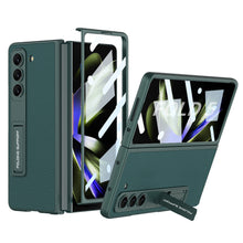 Load image into Gallery viewer, Leather Samsung Galaxy Z Fold5 Case With Film Kickstand - mycasety2023 Mycasety
