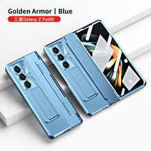 Load image into Gallery viewer, Plated Galaxy Z Fold5 Fold4 Fold3 Case with Front Screen Protector &amp; Flat Hinge Protection &amp; Hidden Stand - mycasety2023 Mycasety
