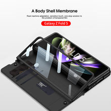 Load image into Gallery viewer, Samsung Galaxy Z Fold 5 Mobile Phone Case Fashion Warrior Flip Leather Case Film Velcro Pen Slot Case - mycasety2023 Mycasety
