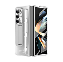 Load image into Gallery viewer, Ultra-thin Electroplated Galaxy Z Fold5 Case with Front Screen Protector Pen Slot Free Stylus &amp; Kick-stand - mycasety2023 Mycasety
