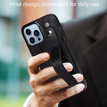 Load image into Gallery viewer, Luxurious Leather Card Holder Anti-fall Protective iPhone Case
