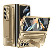 Load image into Gallery viewer, Ultra-thin Electroplated Galaxy Z Fold5 Case with Front Screen Protector Pen Slot Free Stylus &amp; Kick-stand - mycasety2023 Mycasety
