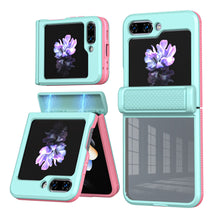 Load image into Gallery viewer, Samsung Z Flip 5 Case With Clear Tempered Glass Film And Magnetic Spring Hinge - mycasety2023 Mycasety
