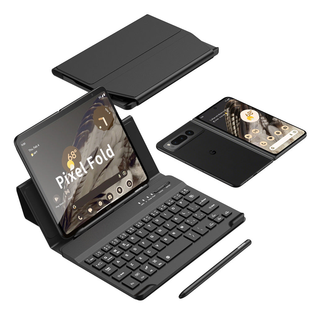 Google Pixel Fold Keyboard Holster Case WIth Pen Slot Stylus - mycasety2023 Mycasety