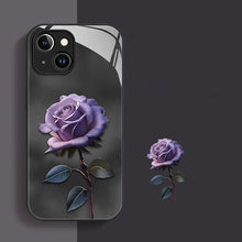 Load image into Gallery viewer, Advanced Purple Rose Liquid Glass iPhone Case - mycasety2023 Mycasety
