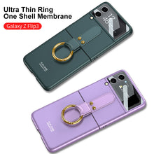 Load image into Gallery viewer, Original Back Screen Glass Matte Hard Cover With Finger-Ring For Samsung Z Flip3 Flip4 5G
