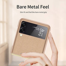 Load image into Gallery viewer, Original Leather Texture Card Package Hard Case For Samsung Galaxy Z Flip 3 5G
