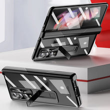 Load image into Gallery viewer, Luxury Transparent Plating Cover Magnetic Hinge Phone Case For Samsung Galaxy Z Fold3 Fold4 5G
